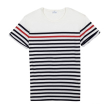 High Quality Cheap Men Cotton Stripe T-Shirt